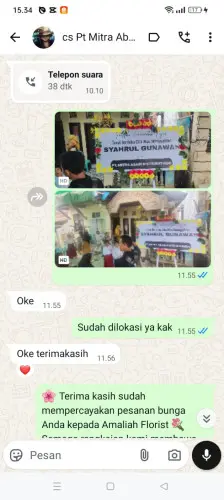 Testimonial Papan Bunga gunungdatar