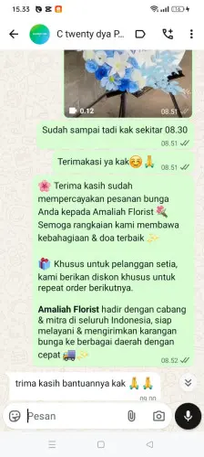 Testimonial Standing Flower gunungdatar